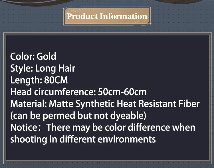 Phoebe Cosplay Perücke - Wuthering Waves - Lang Gelb Gold Haar 11 Phoebe Cosplay Perücke - Wuthering Waves - Lang Gelb Gold Haar 2