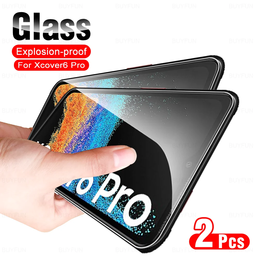 

Стекло для Samsung Galaxy Xcover6 Pro Xcover5 полное покрытие, закаленное стекло, Защита экрана для Sumsung Xcover 5 6 Pro 2 6Pro, 2 шт.
