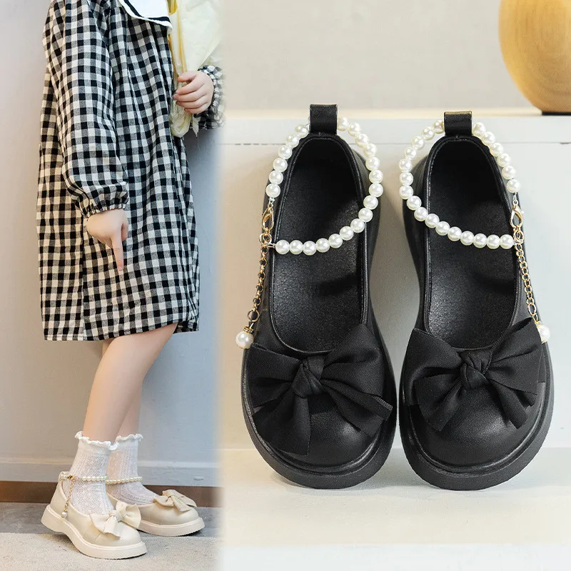 

2024 New Children's Princess Shoes Spring Summer Breathable Soft Bottom Rhinestone Decorated Kids Girls Shoes