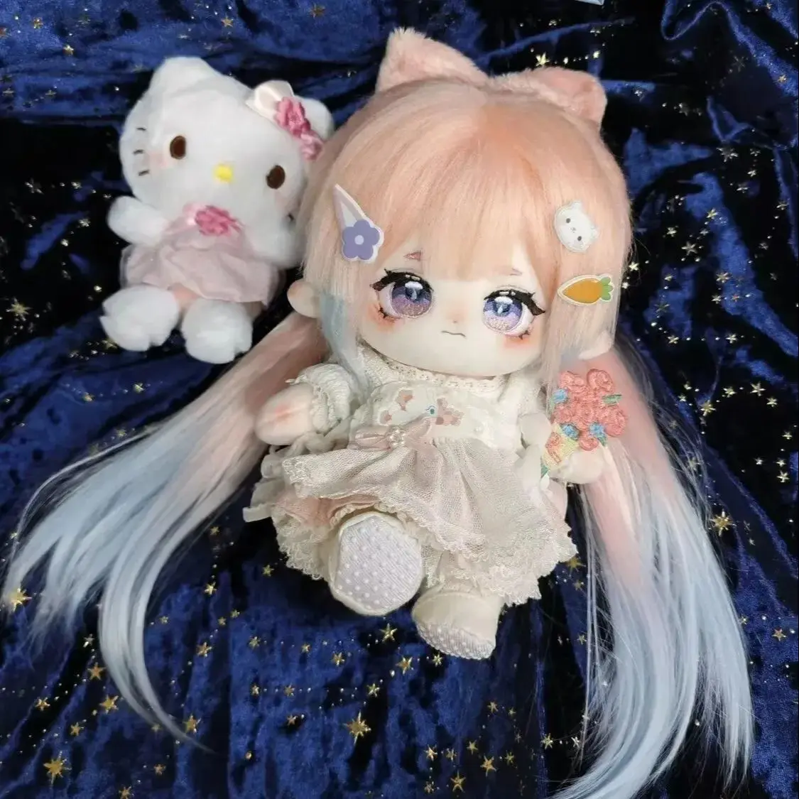 

20cm Sangonomiya Kokomi Anime Cosplay Plush Cotton Dollbody Cosplay Dress Up Clothes Plushie Pillow Xmas Gift New