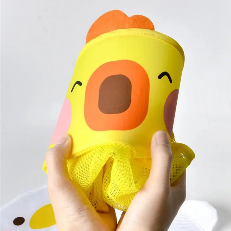 Cartoon Animal Shower Hanging Basket Cute Mesh Bag Bathroom Storage Organizer Holder for Children Baby Bath Water Toy Net Pouch 4