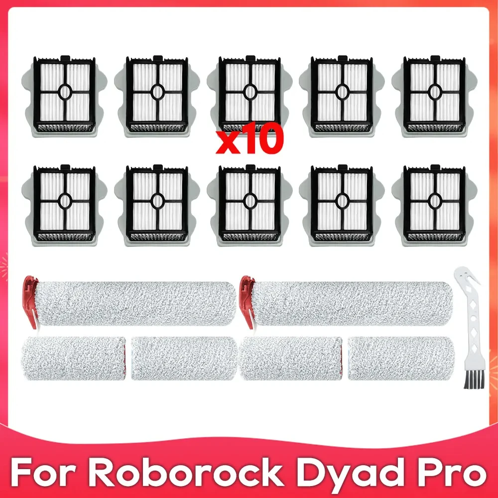 Accessoires de rouleaux de brosse principale d'origine, filtre HEPA, pièces de rechange Pound, nettoyeur COMBO Roborock Dyad Pro, DYAD PRO  6