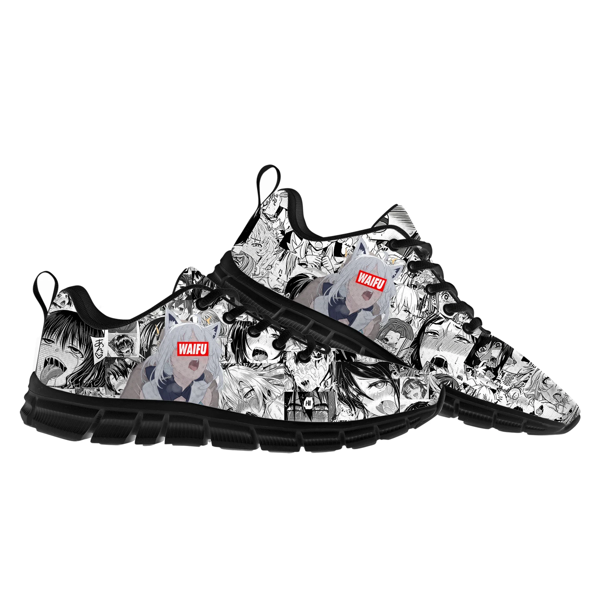 Cartoon A-Ahegaos Sports Shoes Mens Women Teenager Kids Children Sneakers High Quality Parent Child Sneaker Customize DIY Couple