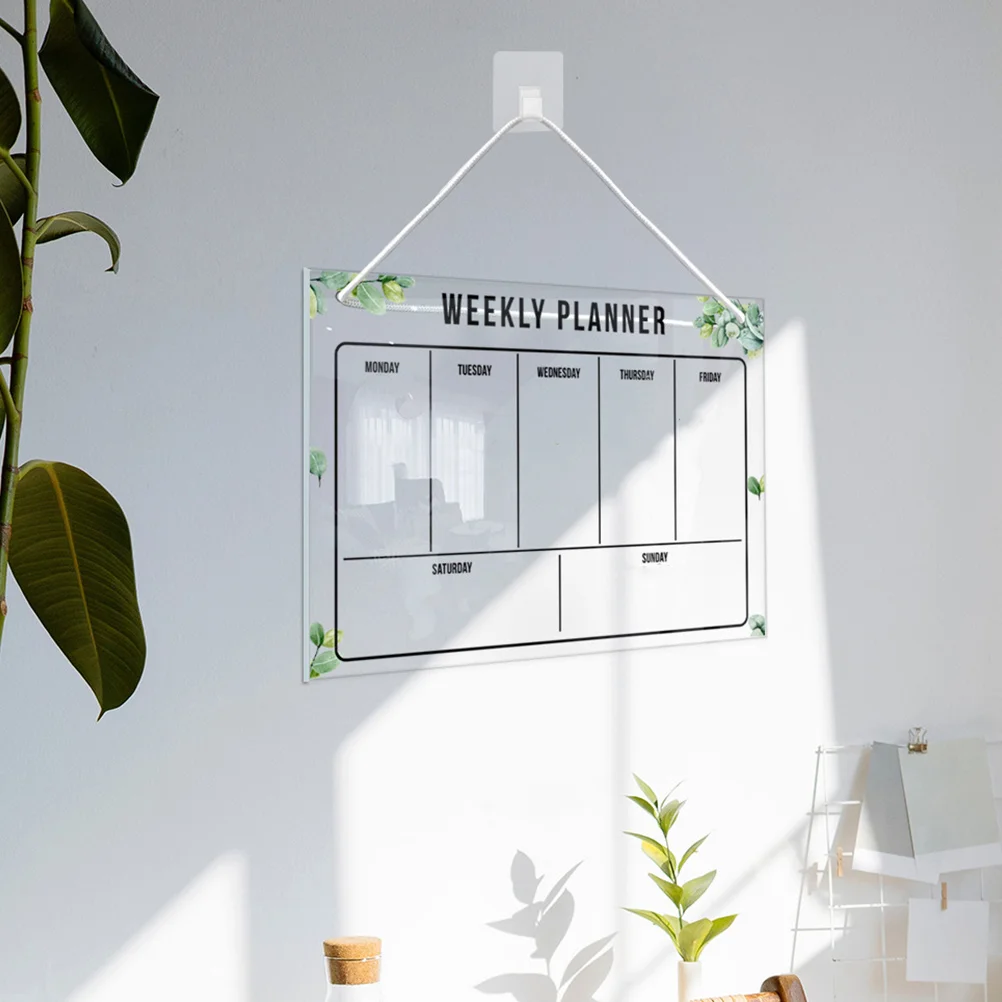 Erasable Memo Board Message Recording Household Acrylic Office Writing Tabletop Students Hanging