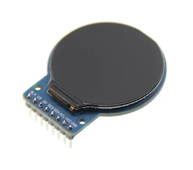 어댑터 보드 포함 TFT LCD 원형 스크린, IPS 1.28 인치, 8 핀, 12 핀, RGB 65K 컬러, GC9A01 드라이브 IC 240(RGB)* 240 SPI 인터페이스