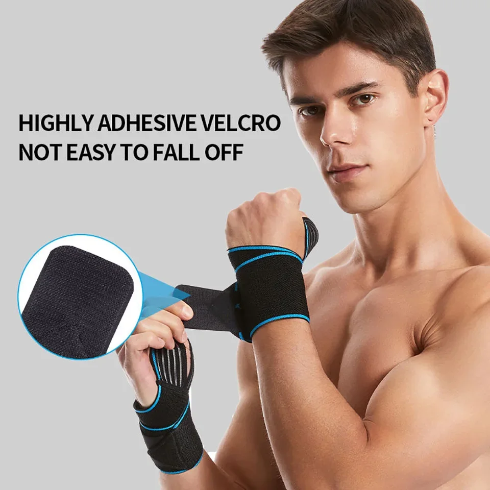 1PCS Adjustable Wristbands Wrist Support Bracer Gym Sports Wristband Carpal Protector Breathable Injury Wrap Band Strap Safety sports wristbands sports wrist guards