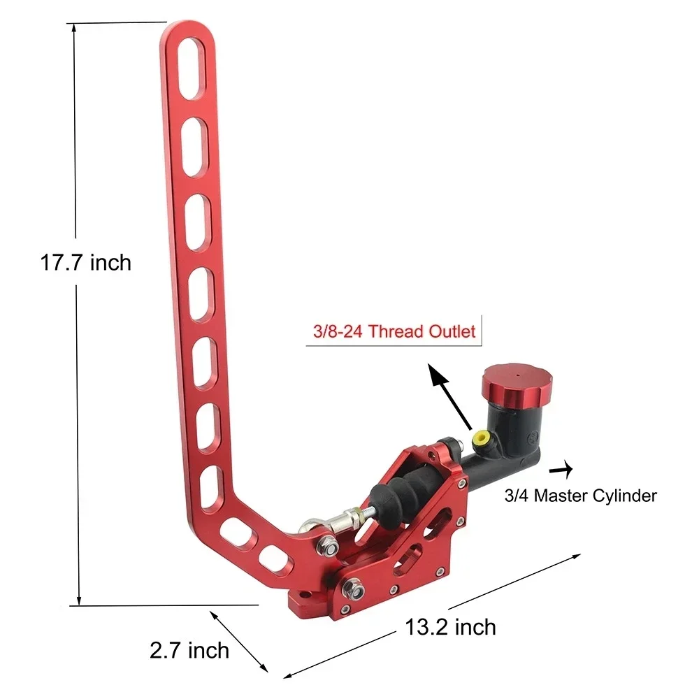 Car Handbrake Lever Gear Hydraulic Parking Brake Run Deriva Aluminum