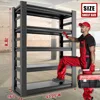 78" H Garage Shelving Heavy Duty Storage Shelves Adjustable 5 Tier Metal Shelves for Garage Warehouse Basement 3