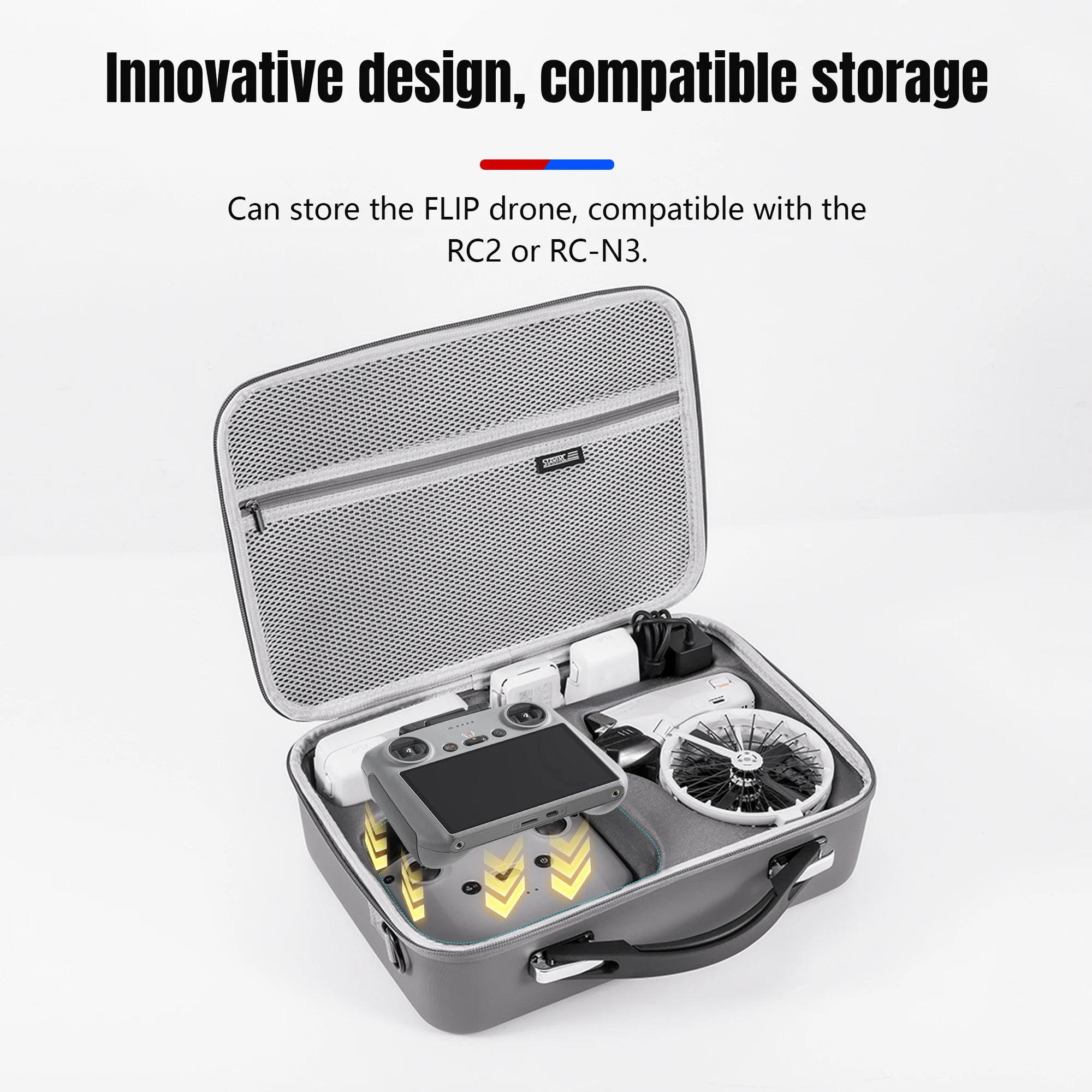 Sac de Transport pour Drone DJI Flip Fly More Combo, Étui en Cuir PU