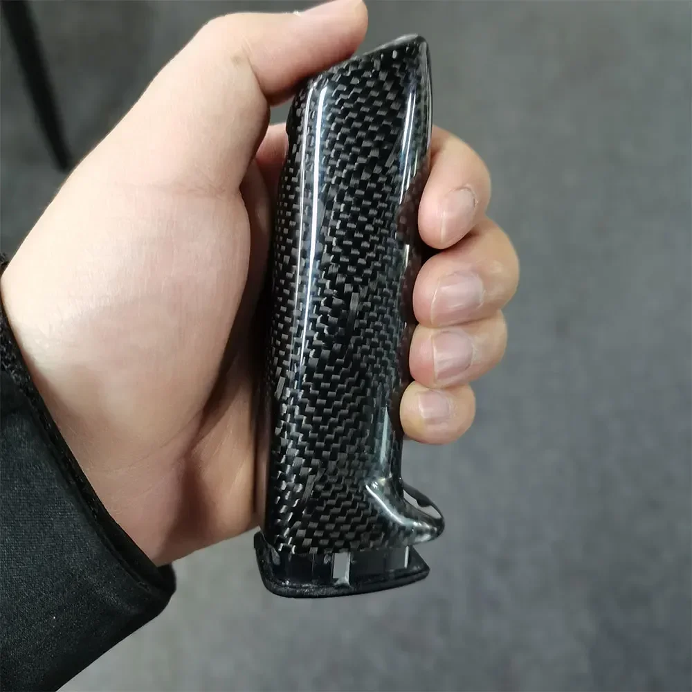 Real Carbon Fiber Car Gears Handbrake Cover For BMW E46 E60 E90 F10 F20 F30 E92 E39 F34 Auto Interior Styling Accessories