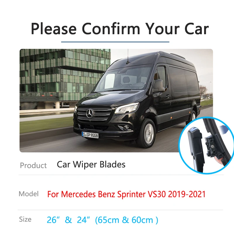 2PCS Für Mercedes Für Benz Sprinter II 2006 - 2018 Windschutzscheibe Washer  Düse Wischer Set Wasser Jet Außen Auto zubehör - AliExpress