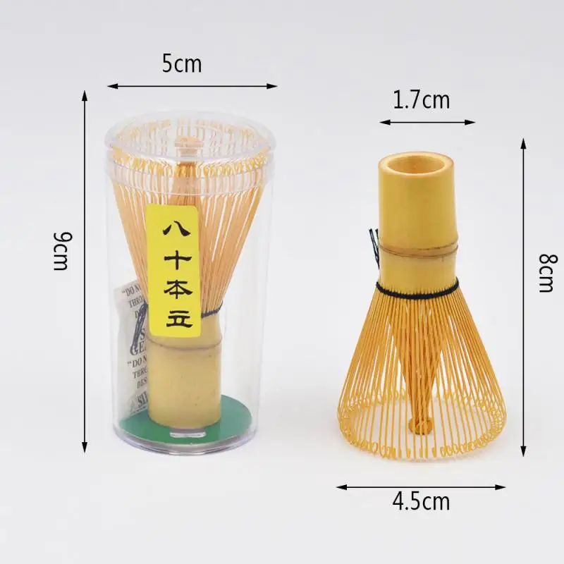 1 Set Japanese Ceremony Bamboo Chasen Teaware 80/100/120 Matcha Green Tea Powder Whisk Tea Brush Kitchen Accessories