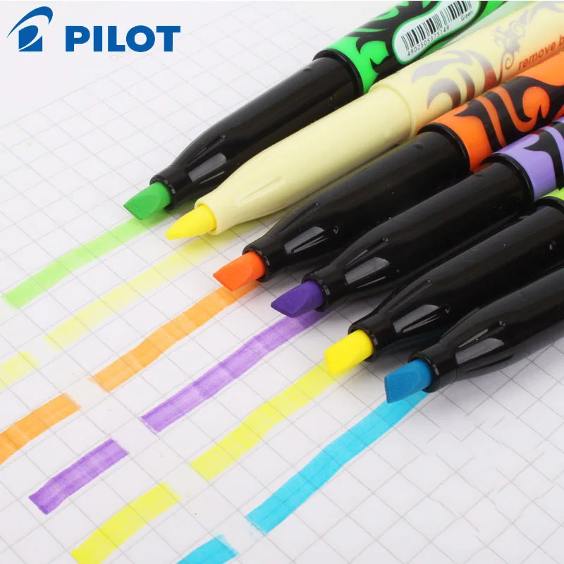 12 Colors Erasable Highlighters Hot Disappear Markers Pen Fluorescent