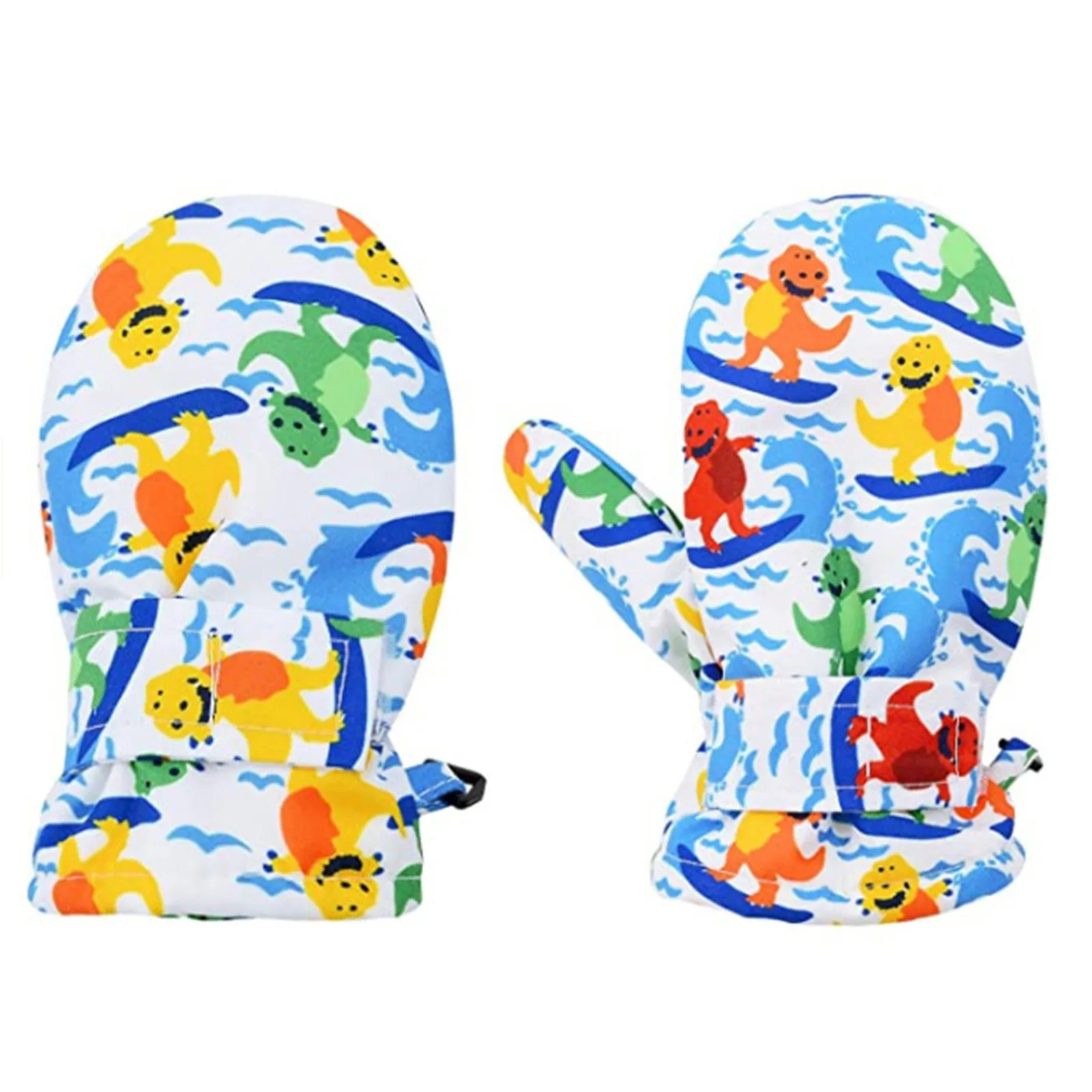 Warm Toddler Mittens Water-proof Winter Gloves Toddler Snow Cartoon Gloves for Kids Baby Winter Mittens Boys 12-14 Years