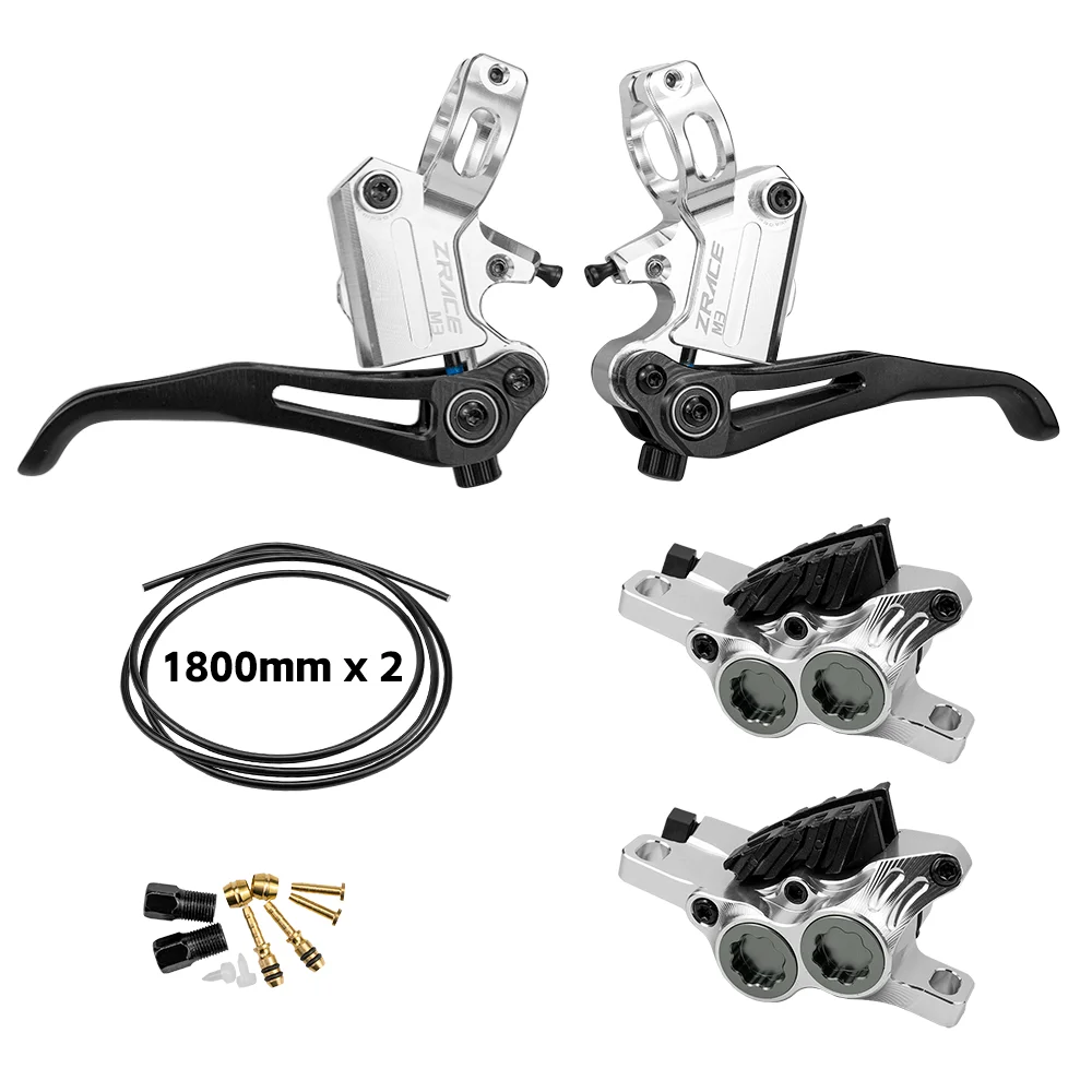 Zrace フラットマウント レバーセット モノブロック 油圧ディスクブレーキ Zrace フラットマウント レバーセット モノブロック 油圧ディスク