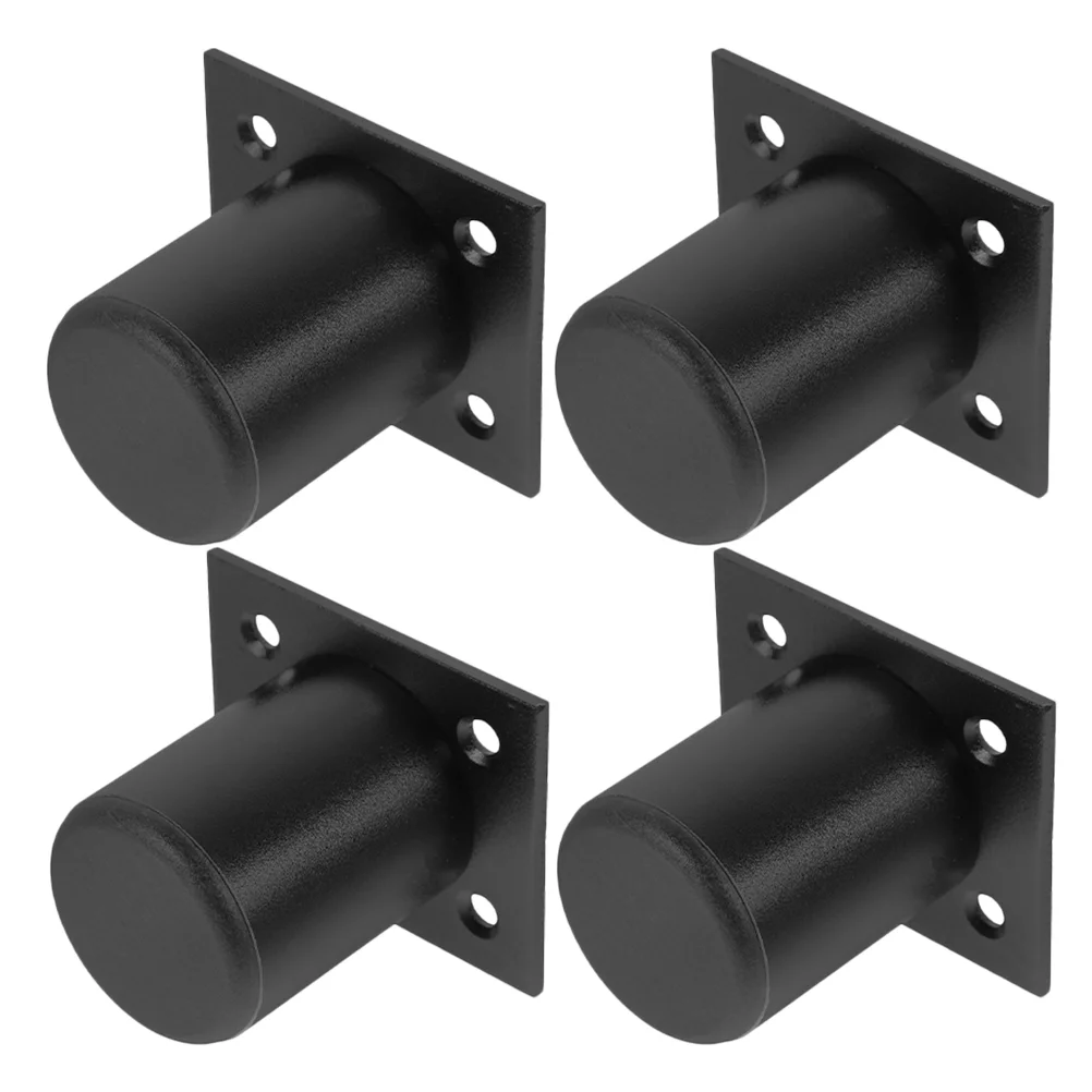 

4 Pcs Desk Legs Cabinet Support Sofa Risers Black Table Adjustable for Furniture Feet