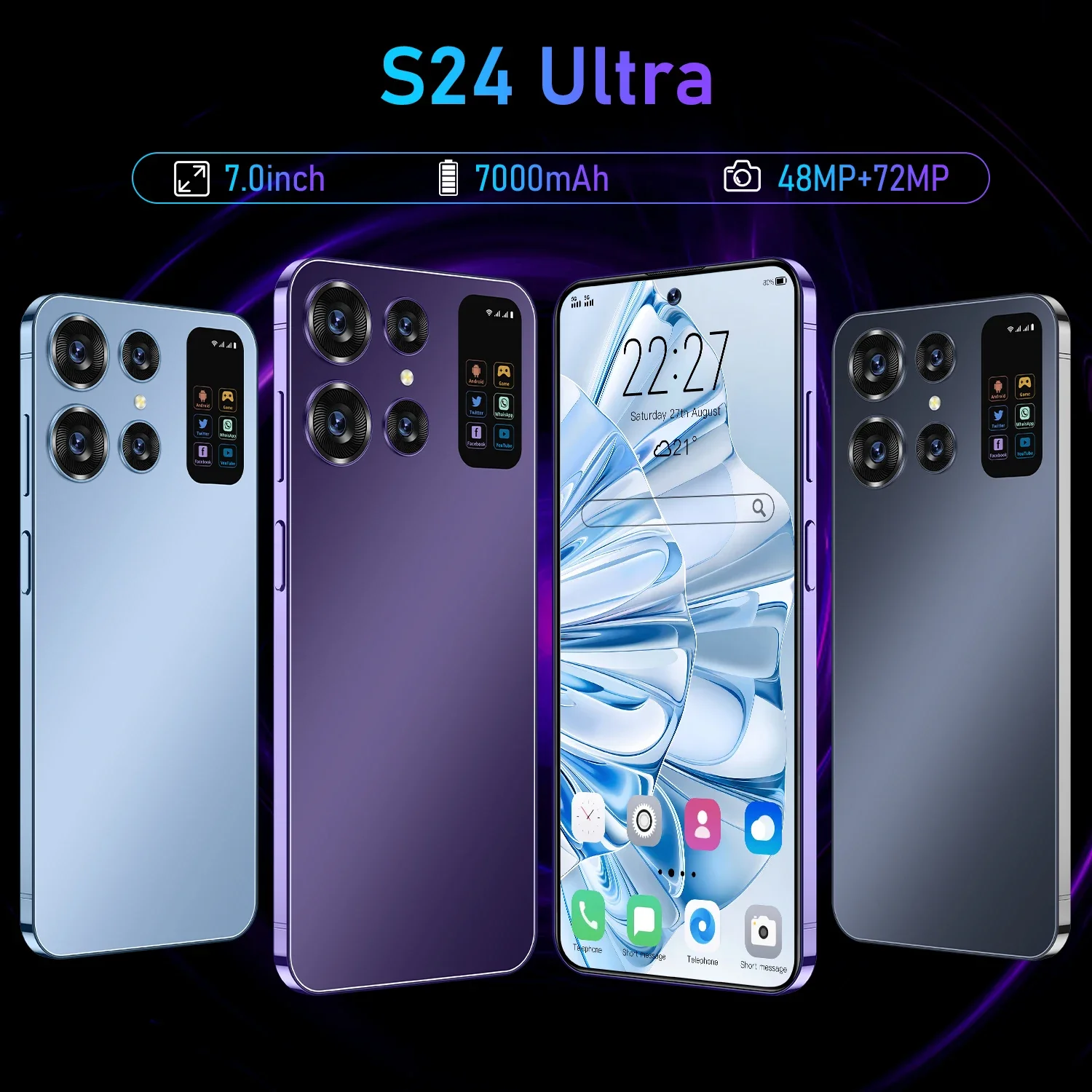 2024 new s24 Ultra smartphone 5g original 7.0 inch mobile phones 16GB+1TB global smartphone android13 free shiping cell phones 8 2024 new s24 Ultra smartphone 5g original 7.0 inch mobile phones 16GB+1TB global smartphone android13 free shiping cell phones 1