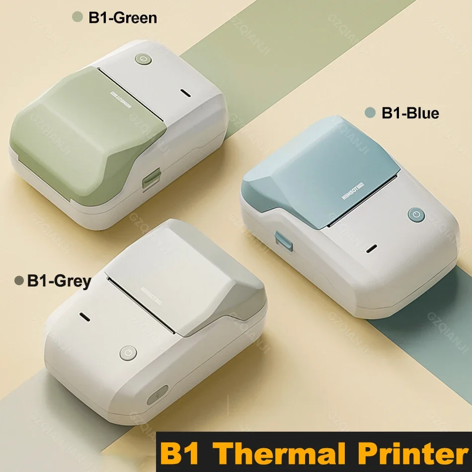 Niimbot-mobile b1 Label Printer Bluetooth Papel Térmico Pocket Maker Etiqueta Auto-adesiva Rotulagem Tag Preço para Loja de Varejo