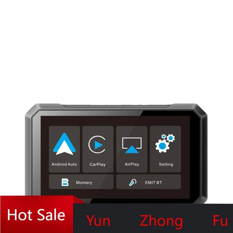 

7-дюймовый GPS-навигатор для мотоцикла CarPlay, беспроводная система Android, автоматическое подключение