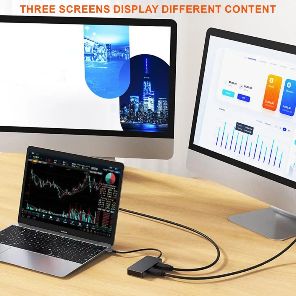 

Docking Station for Content Switching Efficient 7-in-1 Docking Station High-speed Usb3.0 Adapter for Macbook for Hd-compatible