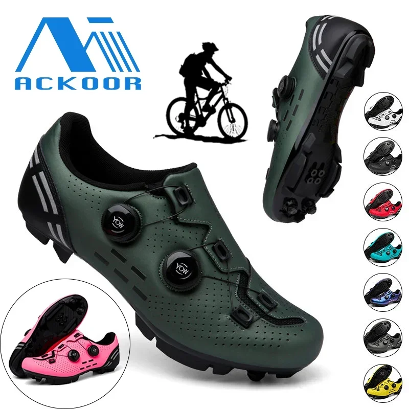 Cycling Shoes Unisex MTB Racing Bike Self-Locking