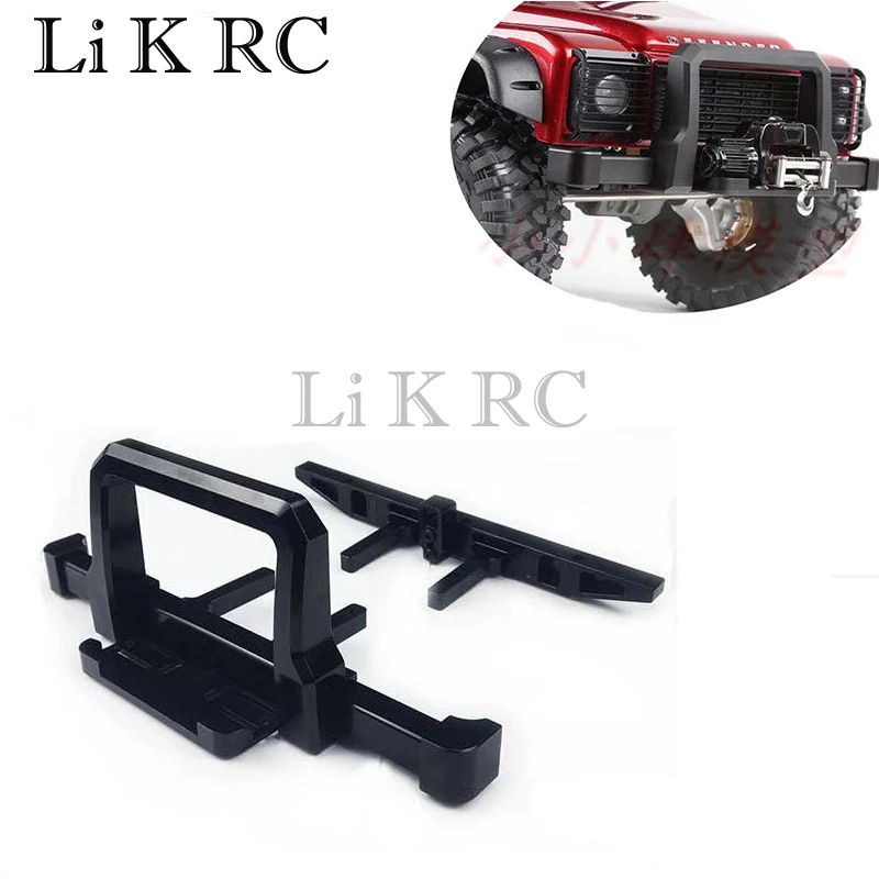 1/10 RC 크롤러 Traxxas TRX4 디펜더 용 캡스턴 마운팅 시트가 있는 RC 자동차 금속 전면 및 후면 범퍼, rc카