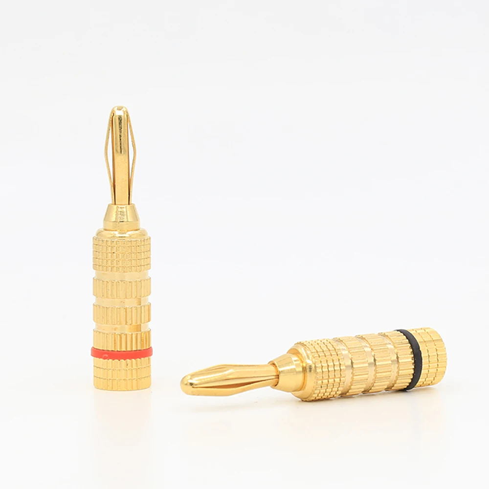 Speaker Terminal banan plug B422G 24K Gold plated Speaker Cable Banana Plug Banana adapter for Speaker cable