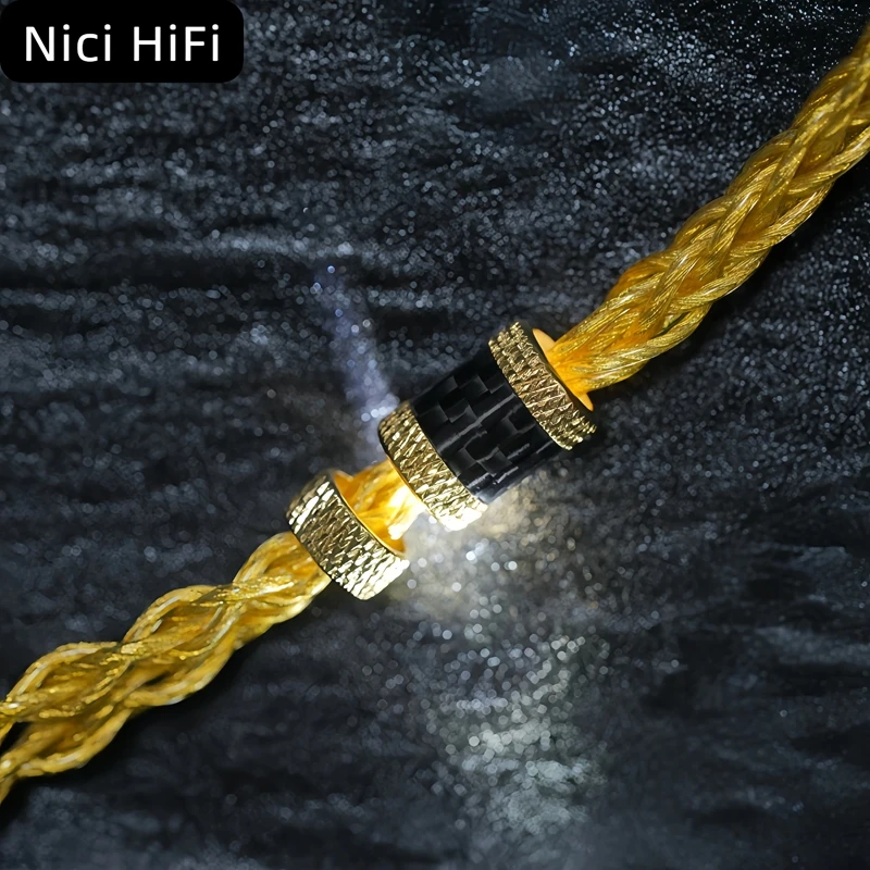 Nici HiFi-16 8 コアイヤホンケーブル MMCX/0.78 2Pin/ステレオ 3.5mm