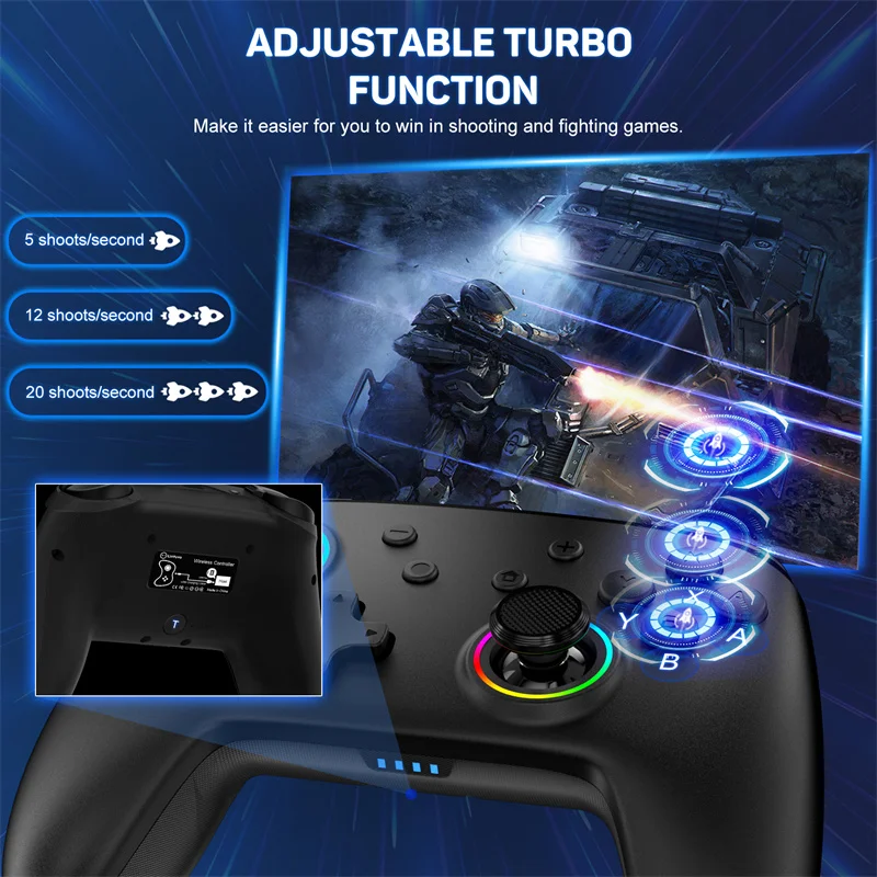 NEW KS32 Wireless For Switch Controller For Nintendo Switch Pro Controller Joystick Wake-up Function Adjustable Turbo Motion
