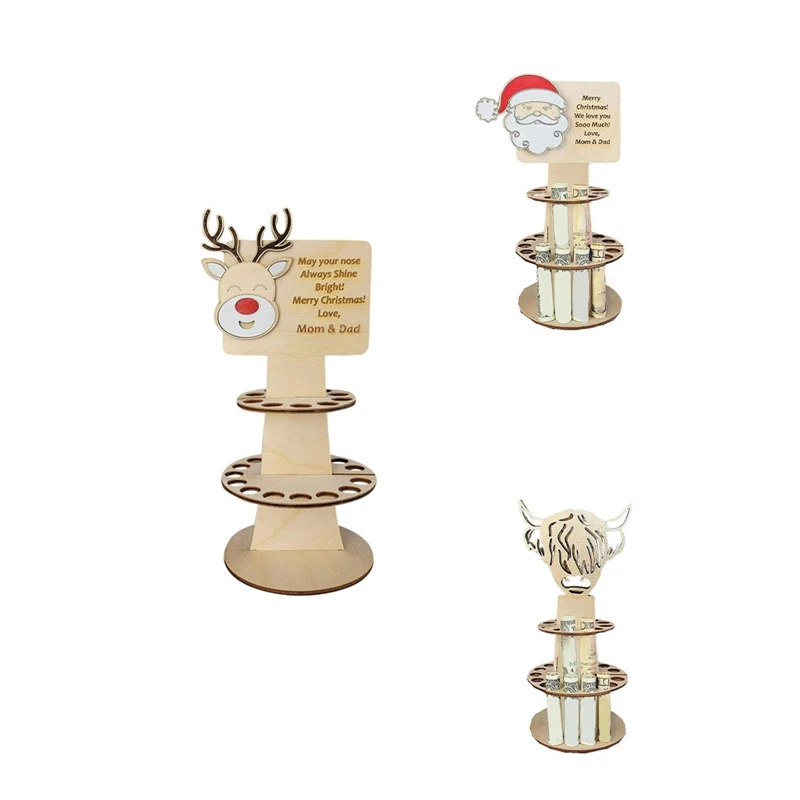 

Рождественский бумажник, деревянный Рождественский бумажник ручной работы, декоративный, съемный бумажник для наличных, легко устанавливается, простой в использовании