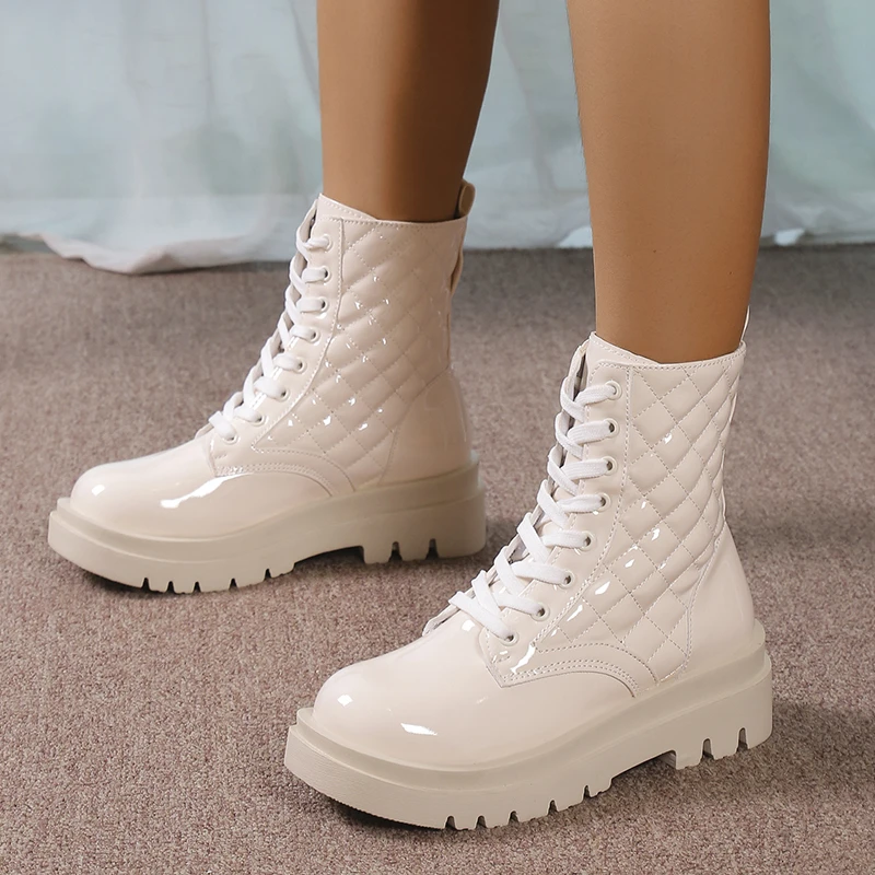 

Женские ботильоны, зимние Новые Модные Элегантные привлекательные полусапожки на среднем каблуке, Короткие ковбойские ботинки больших размеров 43, бесплатная доставка, готическое предложение