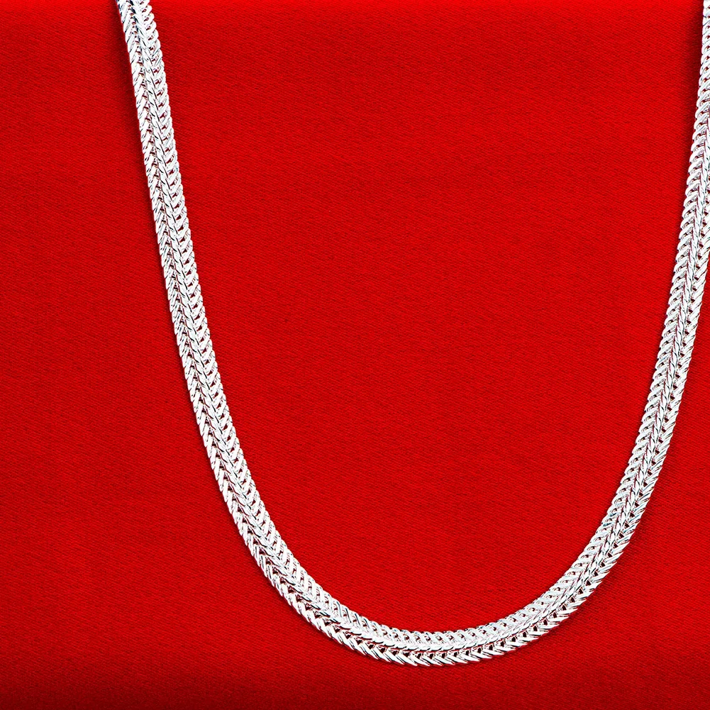 925 sterling silver Snake chain Necklace for women men jewelry designer wedding engagement gifts 5060cm price silver necklace