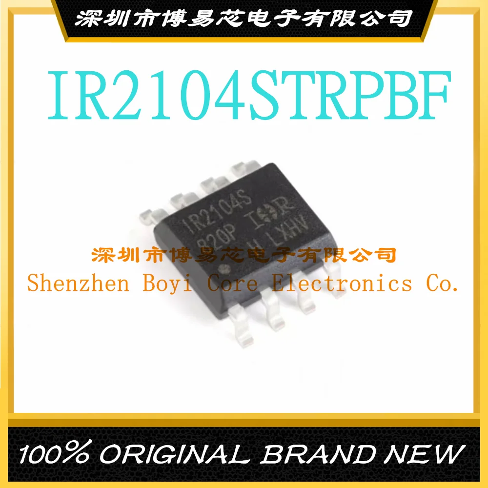 

IR2104STRPBF SOIC-8 original genuine shutdown function 600V half-bridge gate driver IC chip