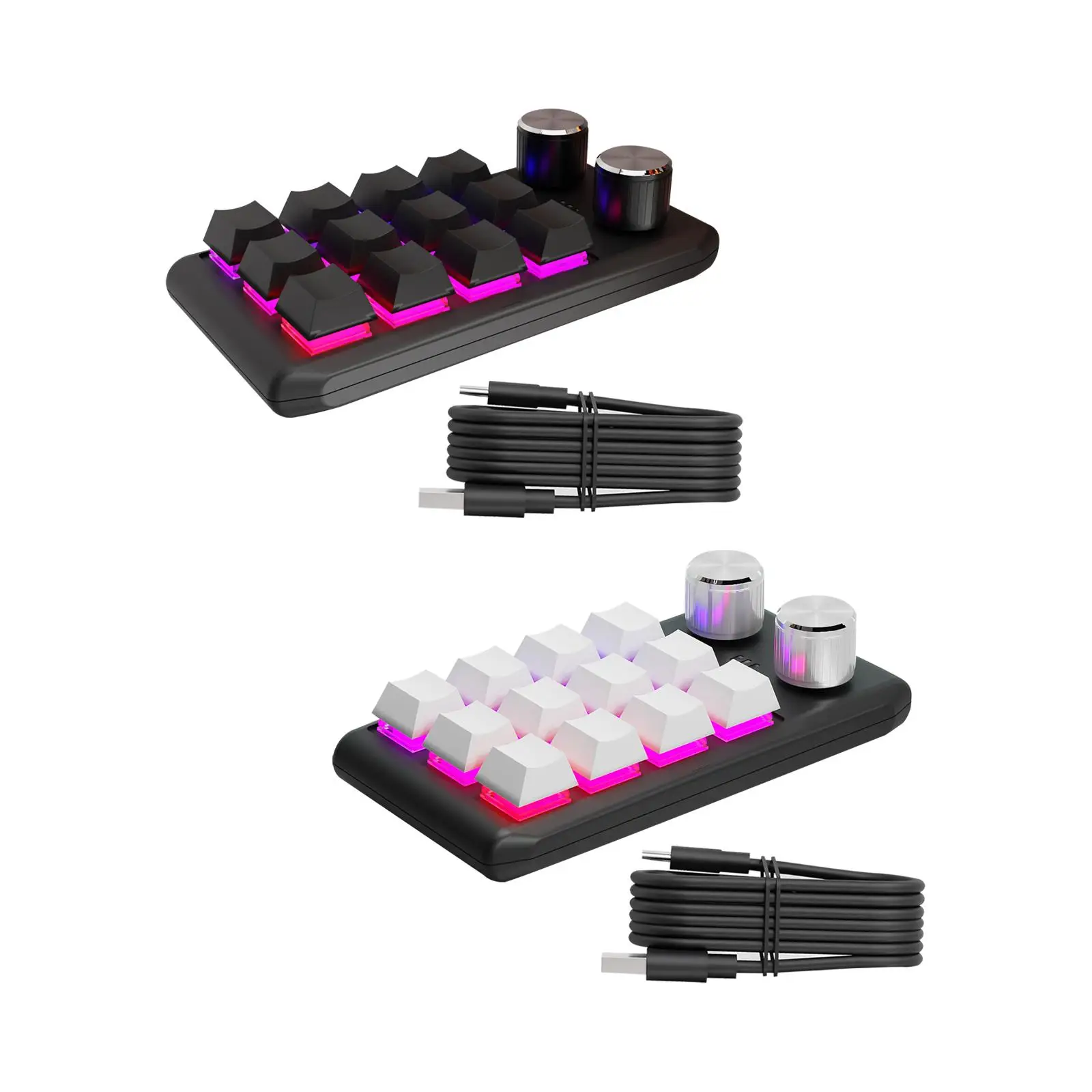 기계식 키보드 미끄럼 방지 RGB LED 12 키, 실험실 음악 디자이너