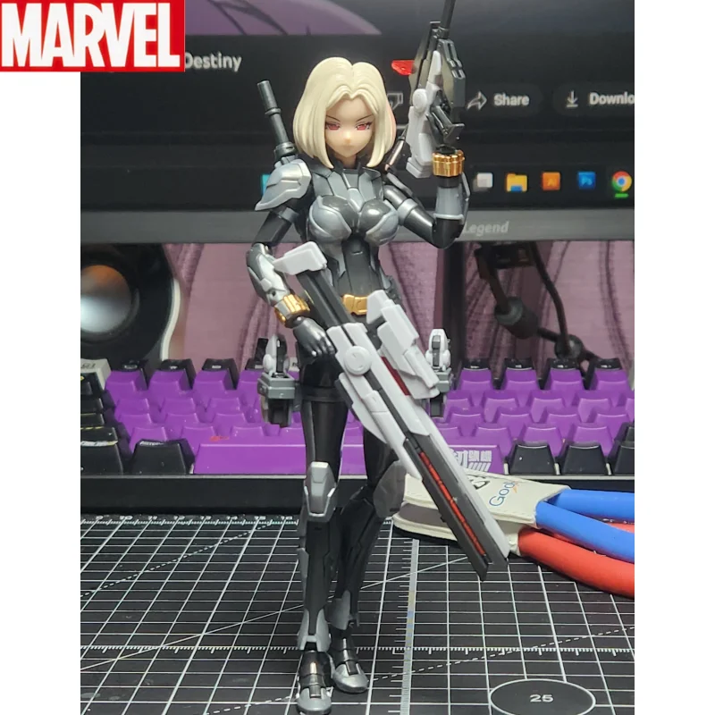 

Marvel Avengers Black Widow Assembly Model Mobile Original Machine Girl Can Collect Birthday Gifts Desktop Decoration Cartoon