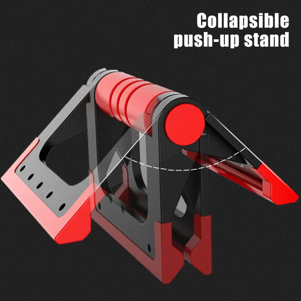 1 Pair Push-Up Bar Stand Foldable Anti-slip Abdominal Exercise Trainer Push-up Support Grip Handle Home Gym Fitness Equipment