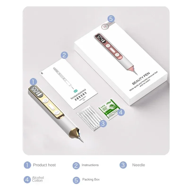 Plasma Pen Remover Laser Pen Therapy Laser Plasma Pen Remover Laser Fibroblast Plasma Pen For Mole Dark Spot Freckle Nevus Wart Skin Tag Pimples Tattoo Removal Skin Face Care Beauty Machine