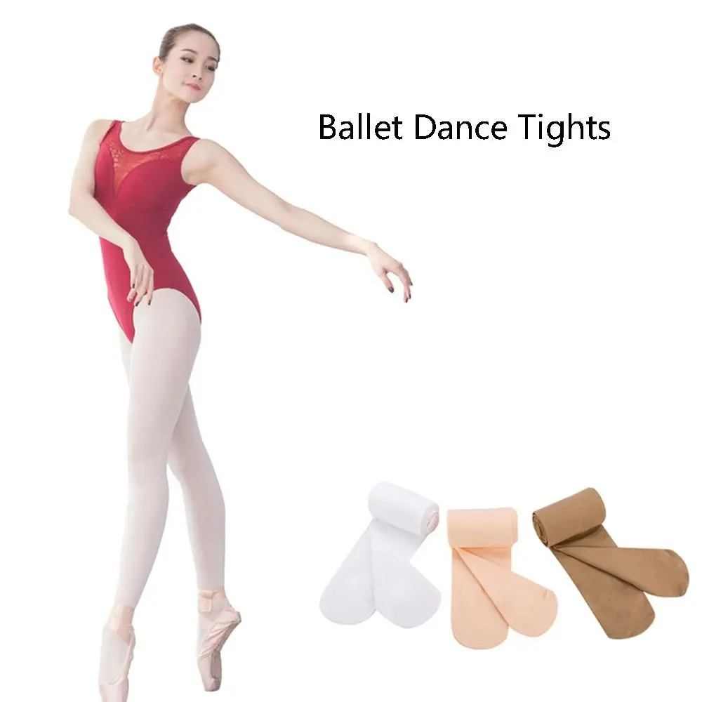 

Kids Pantyhose Ballet Dance Tights For Girls Stocking Velvet White Pantyhose Solid Color Breathable Comfortable Lolita Leggings