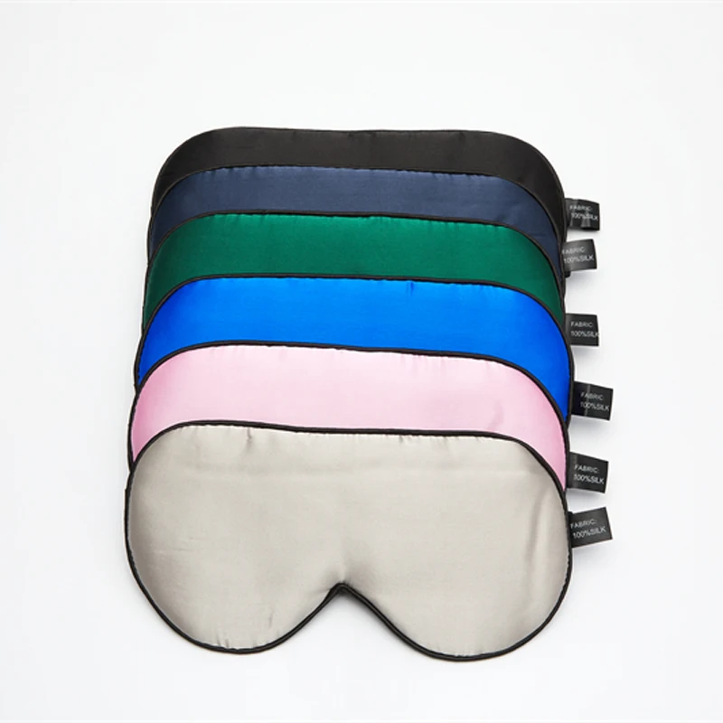 100% Mulberry Silk Sleep Mask For Women Men Soft Eye Patches Natural Silk Face Satin Mask Sleeping Comfort Eye Cover High Ends