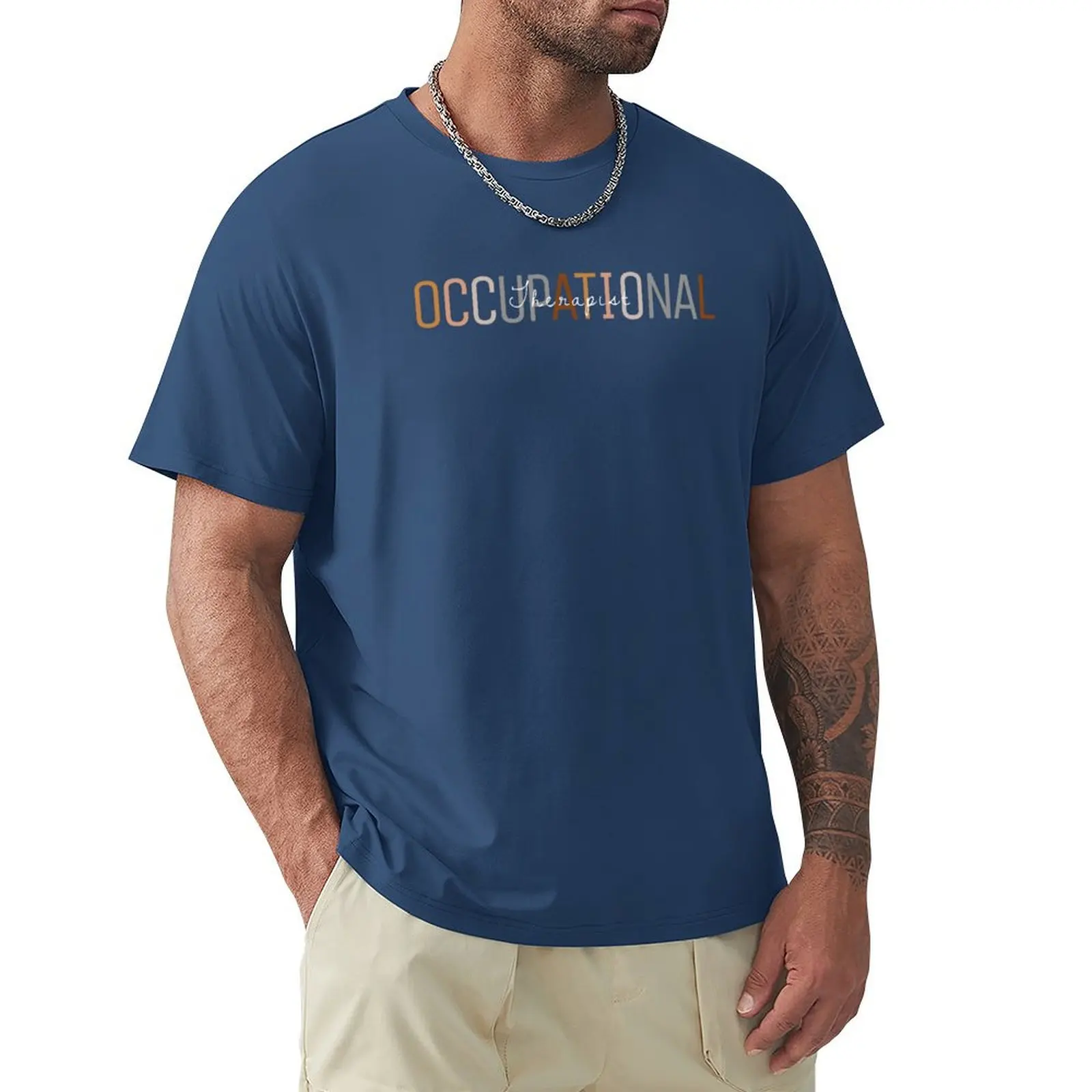 

Occupational Therapist (mix colors with white) T-Shirt summer clothes oversizeds mens white t shirts