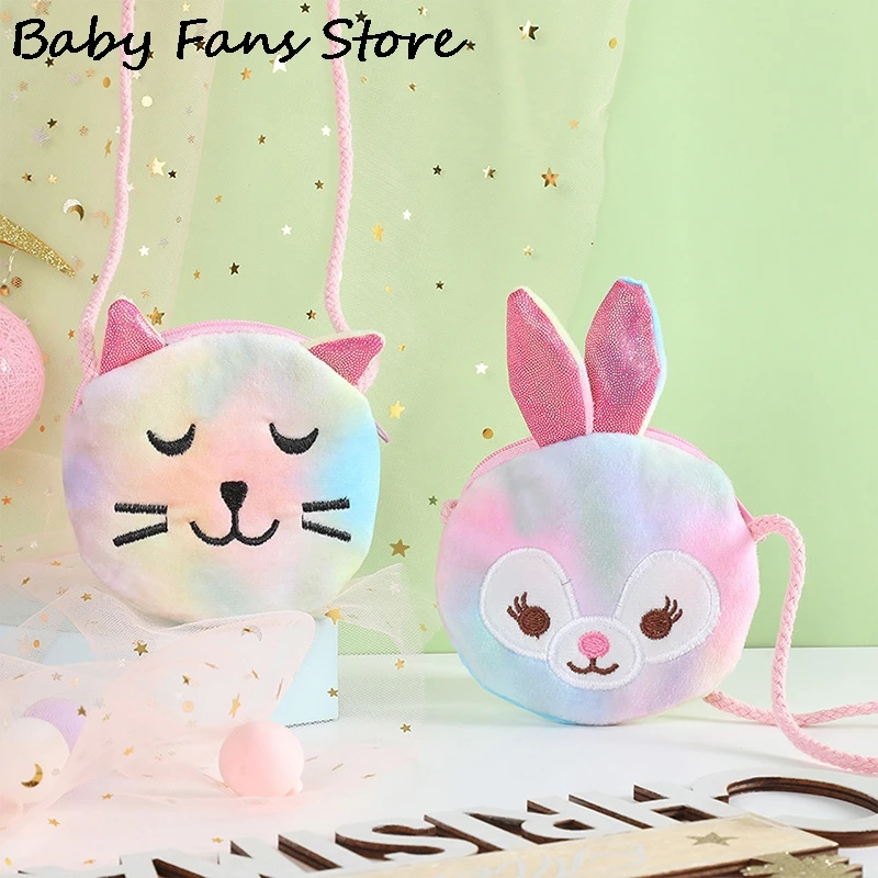 Cartoon Plush Shoulder Bag Unicorn Cat Bear Rabbit Coin Purse Winter Round Crossbody Bag Wallet Big Eyes Cute Handbags Children 2 Cartoon Plush Shoulder Bag Unicorn Cat Bear Rabbit Coin Purse Winter Round Crossbody Bag Wallet Big Eyes Cute Handbags Children 2