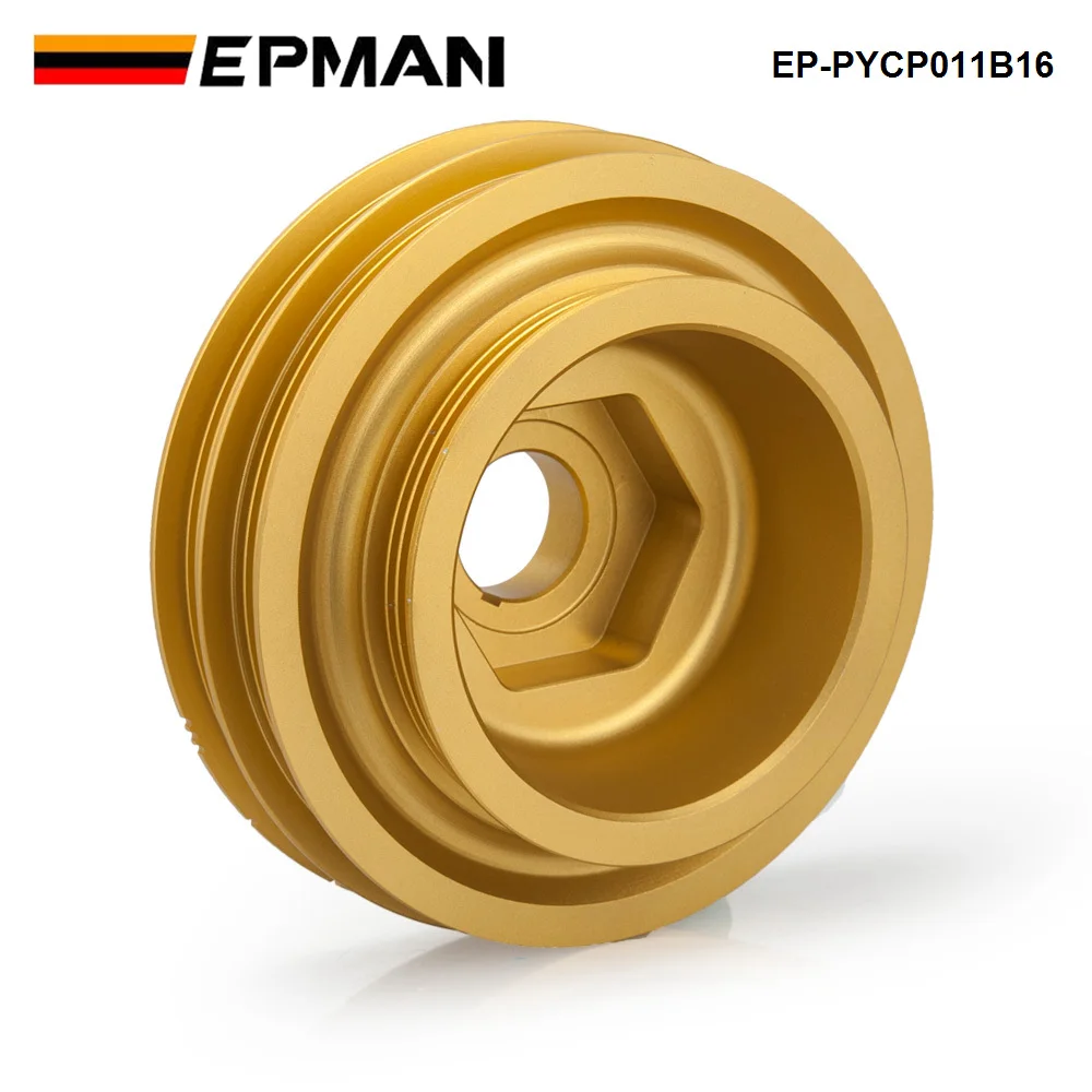 EPMAN Racing Light Weight Aluminum Crankshaft Pulley EP-PYCP011B16 For Honda Civic Si Integra B-Series 99-00