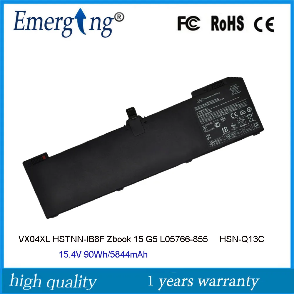 Batteria Ricambio VX04XL 90Wh 15.4V Per HP ZBOOK 15 G5 G6 - Compatibile Con L05766-855, L06302-1C1, HSTNN-IB8F