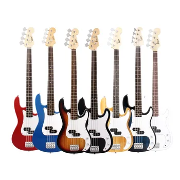 Basswood 4string Electric Bass Beginners Rock Portable Performance Professional Accompany String Instruments Electric Guitar