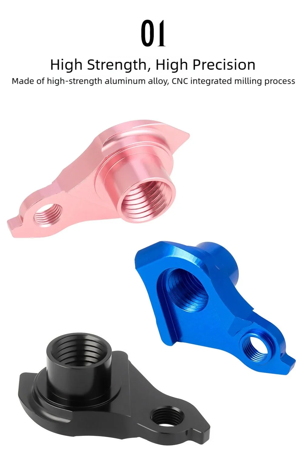 TOOPRE Direktmontage-Schaltauge für MTB und Rennrad, Steckachse UDH, Aluminiumlegierung, 1.0/1.5 Universal – Detail 3