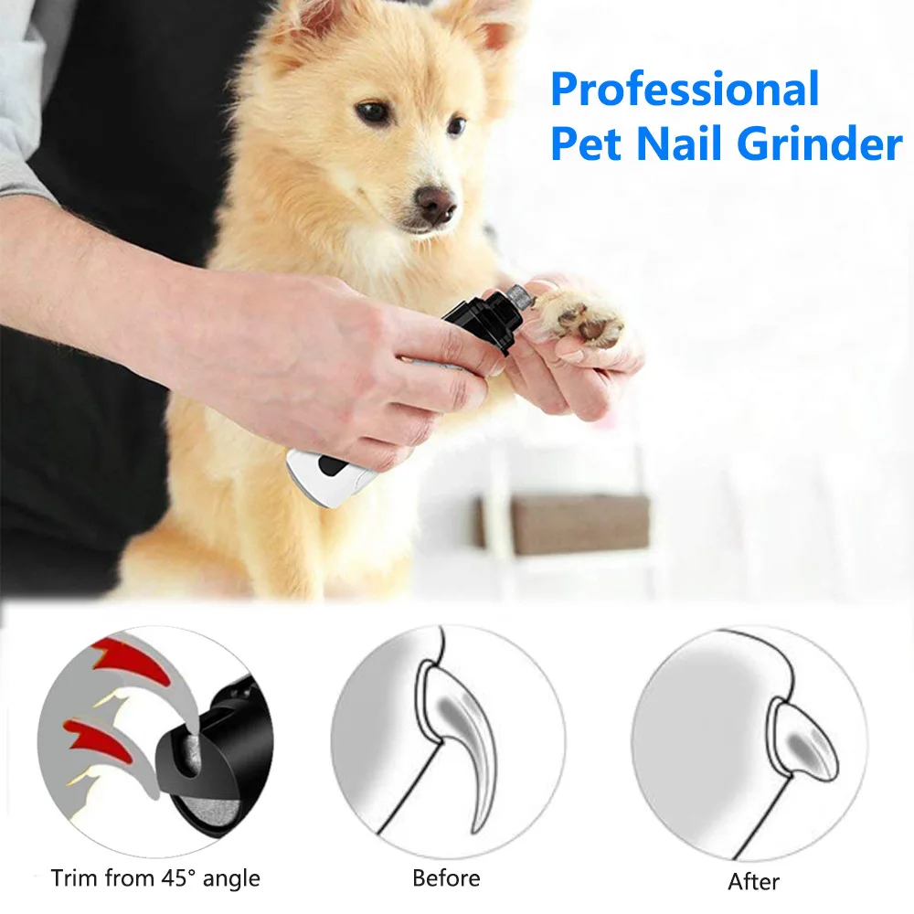 Pet Nail Grinder 2 Gear Electric Manicure for Cats and Dogs Grinding Nail Clippers Fully Automatic Nail Clippers