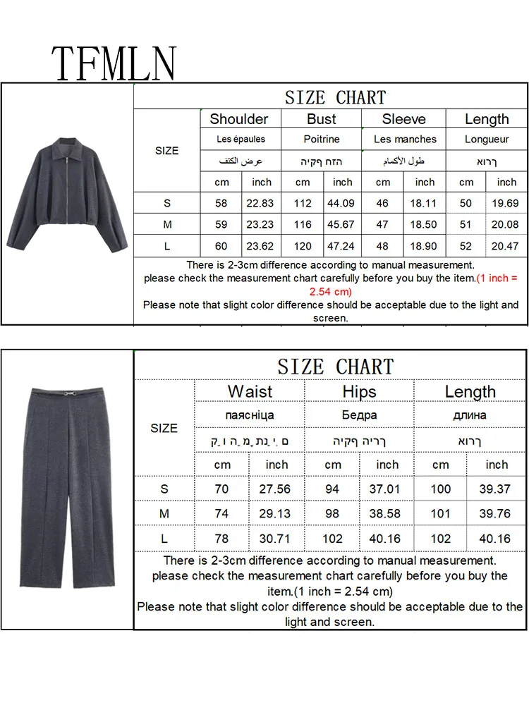 2025 Autumn Women Causal Coat Pant Sets Fashion Loose Folds Long Sleeve Jackets Side Zipper Straight Pants With Belt Outfits