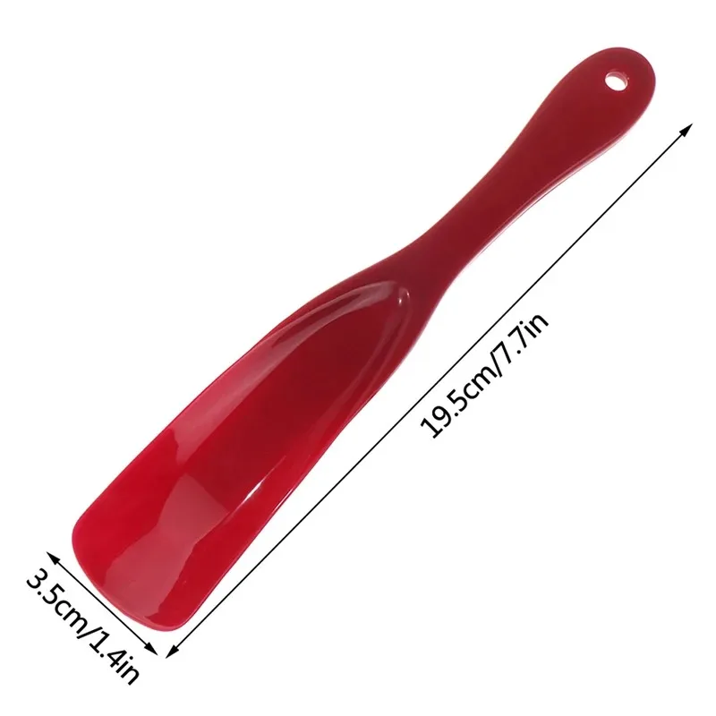 Plastic shoe horn Portable shoe horn professional plastic spoon shape shoehorn lifter flexible sturdy slip accessories