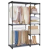 SONGMICS Portable Closet, Freestanding Closet Organizer, Clothes Rack with Shelves, Hanging Rods, Storage Organizer 1