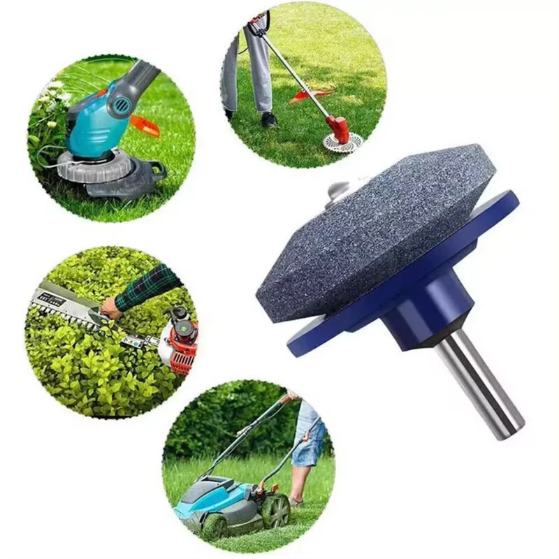 Grinding Stone Electric Knife Sharpener Wind Power Mower Knife Sharpener Wear Resistant Grinding Head Rotary Tool Accessories